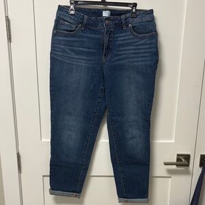 Time and Tru Dark Blue Boyfriend Jeans